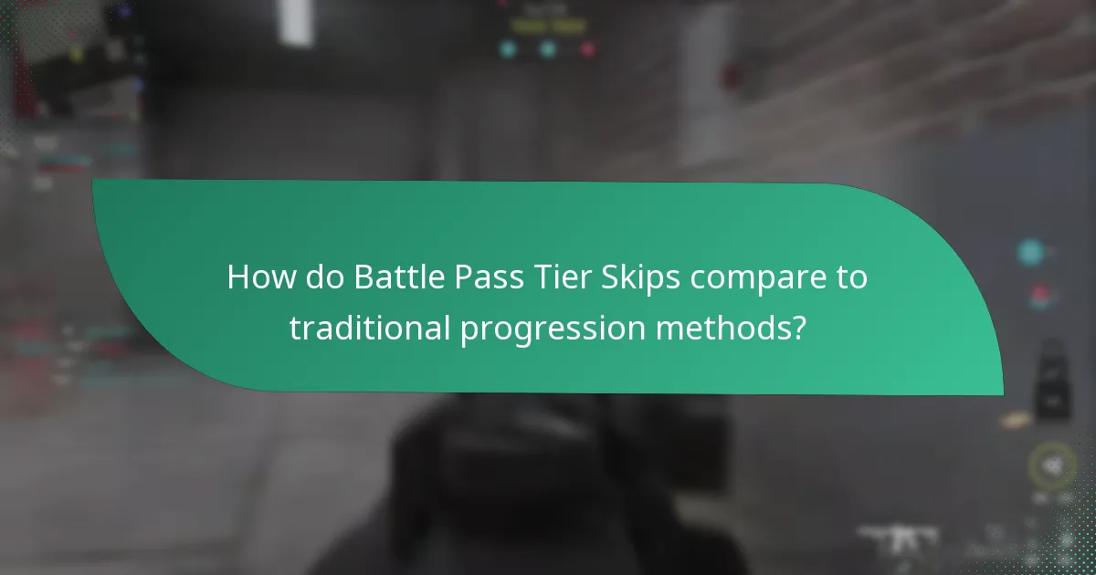How do Battle Pass Tier Skips compare to traditional progression methods?