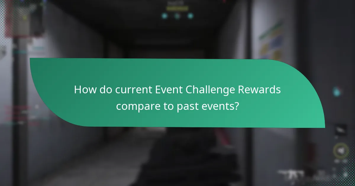 How do current Event Challenge Rewards compare to past events?