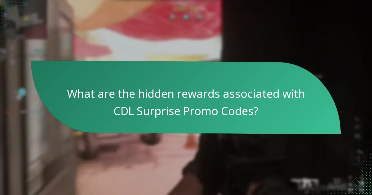 What are the hidden rewards associated with CDL Surprise Promo Codes?