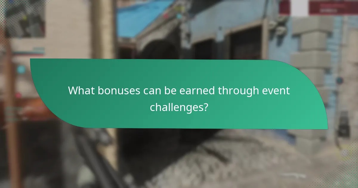 What bonuses can be earned through event challenges?