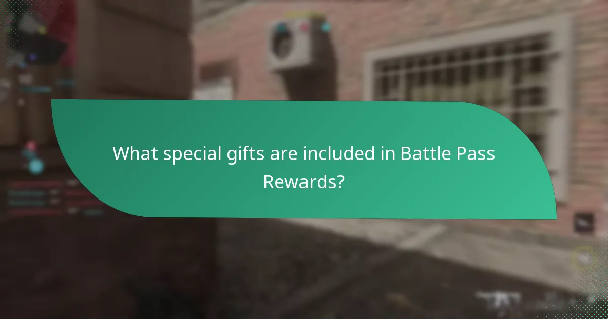 What special gifts are included in Battle Pass Rewards?